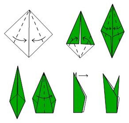 Оригами как сделать цветы из бумаги видео на русском