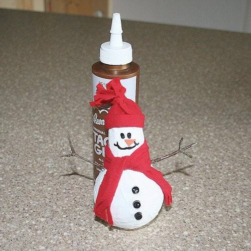 Как сделать снеговика из бумаги своими руками на елку
